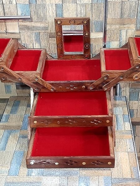 Antique Wooden Jewelry Box