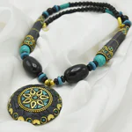 Afghani Jewellery - Black Stone Mala