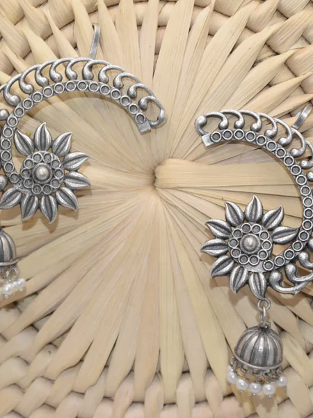 Antique Ear Cuff Jhumka Earrings