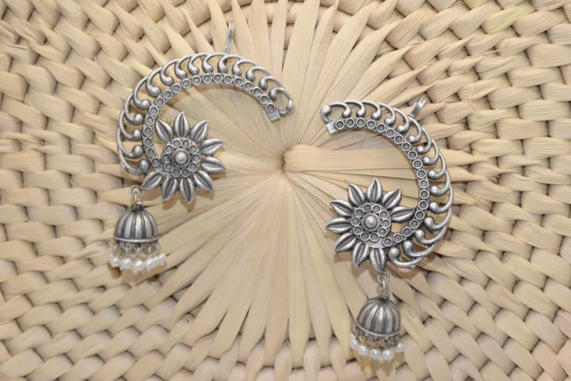 Antique Ear Cuff Jhumka Earrings