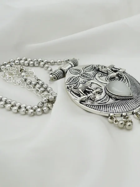 Antique German Silver Necklace 09