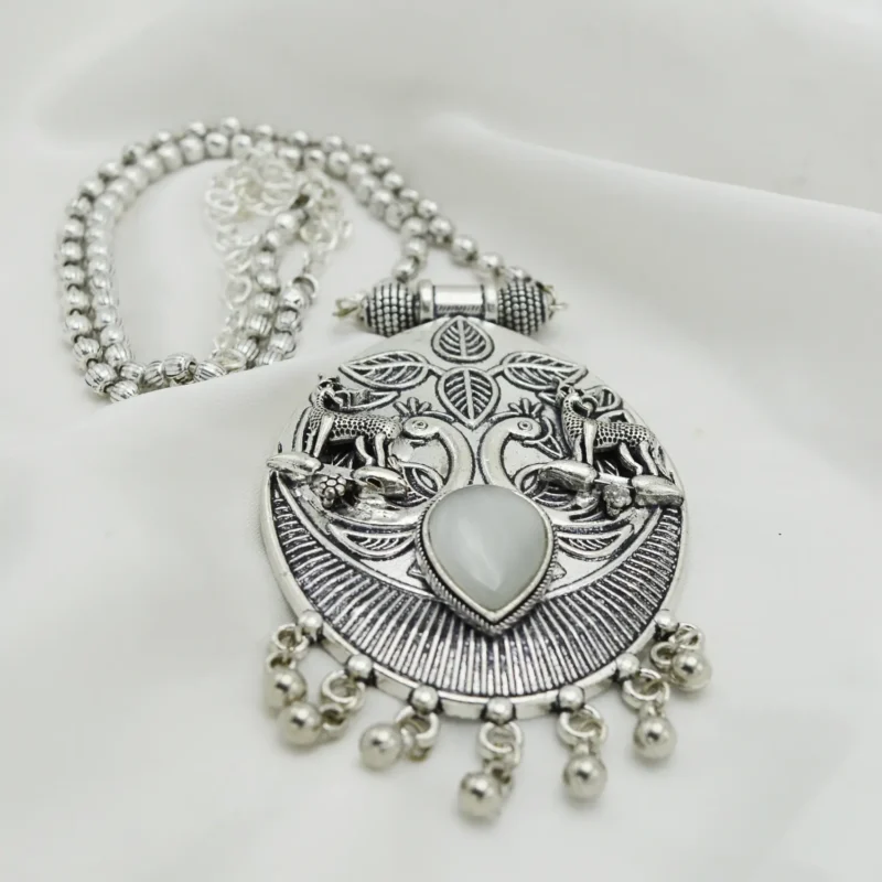 Antique German Silver Necklace 09