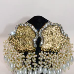 Antique White Beads Earrings -0