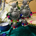 Big Antique Earrings Silver