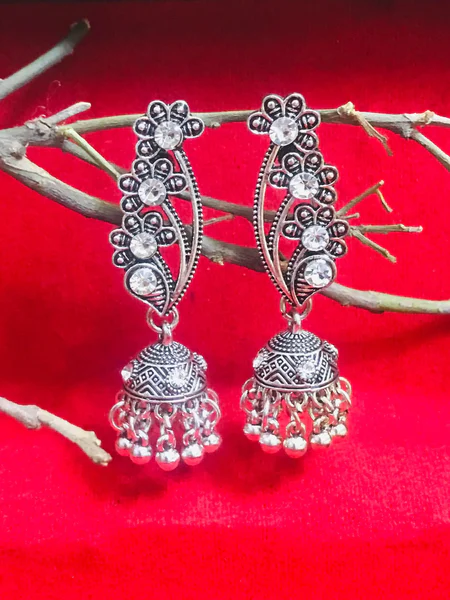 Charming Oxidized Earrings Small