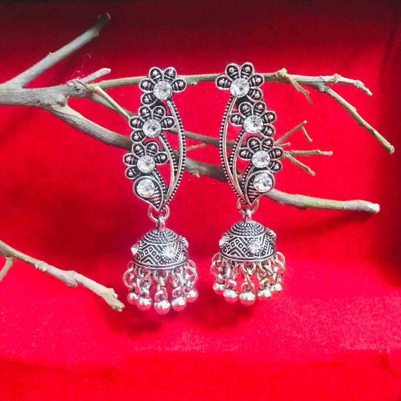 Charming Oxidized Earrings Small