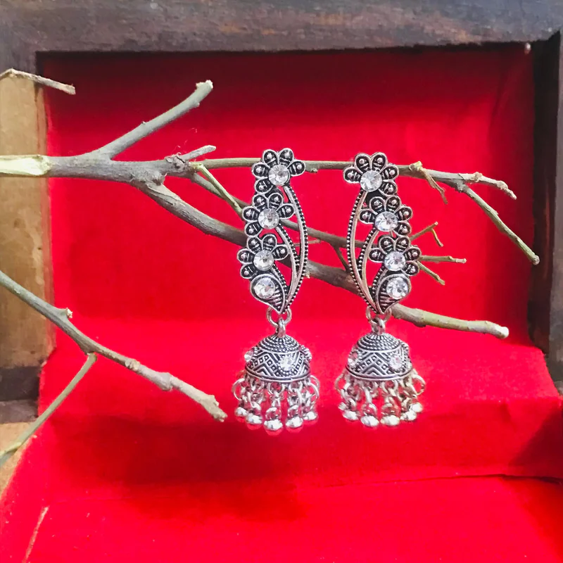 Charming Oxidized Earrings Small