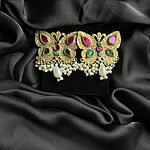 Cute Butterfly Golden Oxidized Earrings