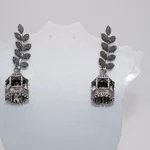 Silver Leaf Earrings Jhumkay