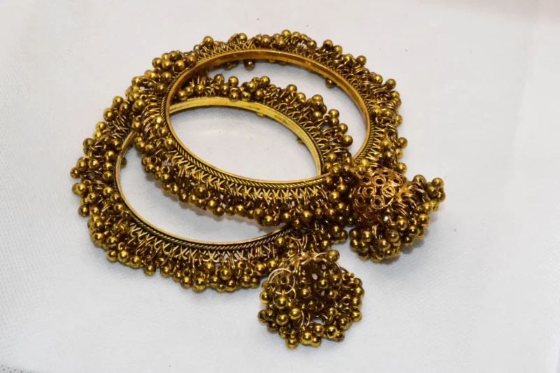 Gajra Bangles Design Gold