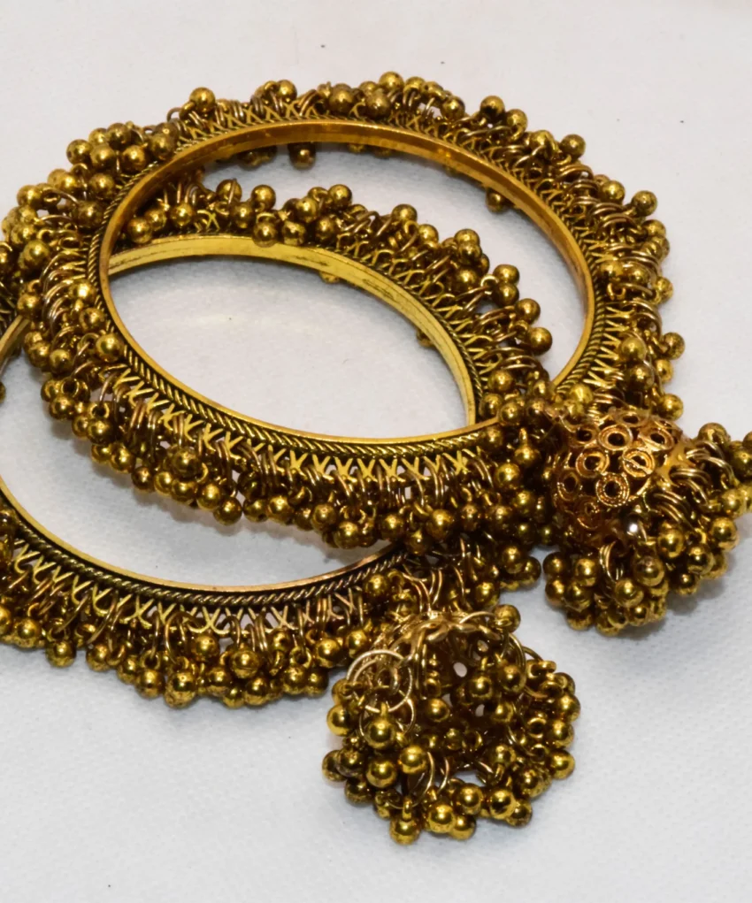 Gajra Bangles Design Gold