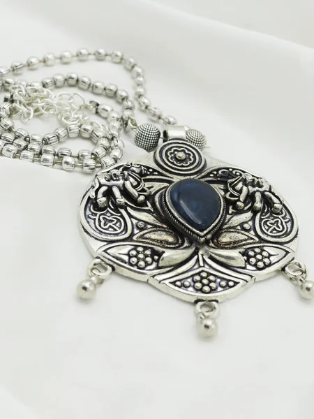 German Silver Necklace - Antique Jewellery