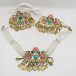 Gold Antique Necklace Set-0