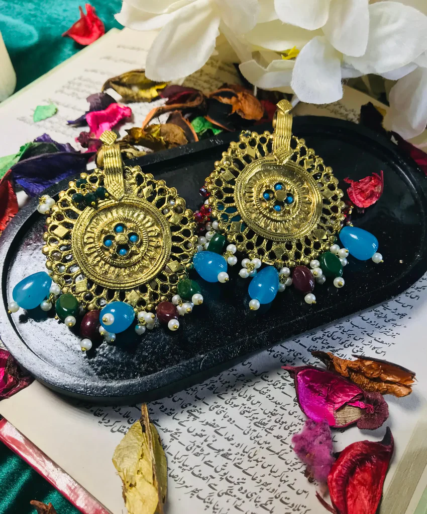 Gold Boho Earrings - Antique Jewelry (3)