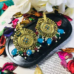 Gold Boho Earrings - Antique Jewelry