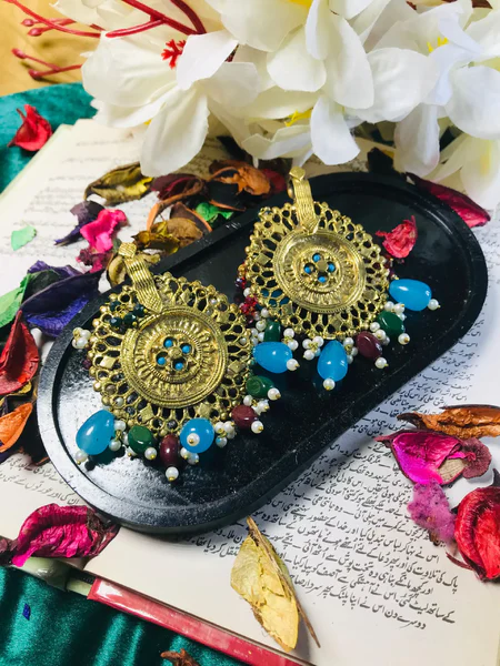 Gold Boho Earrings - Antique Jewelry