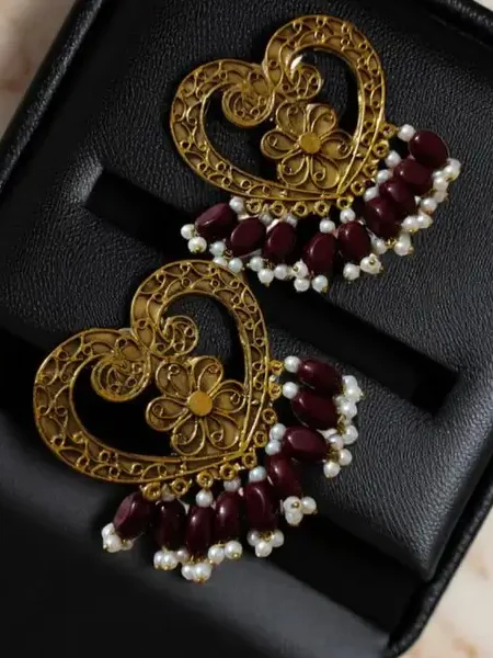 Gold Crescent Moon Earrings