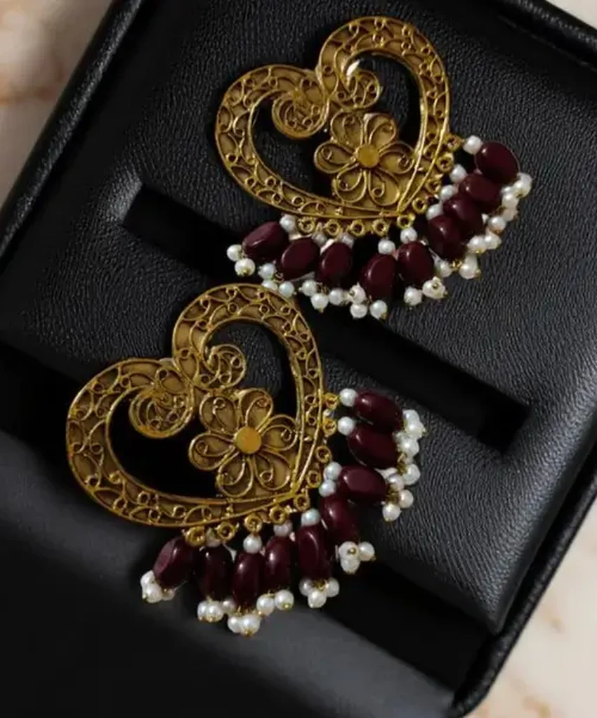 Gold Crescent Moon Earrings