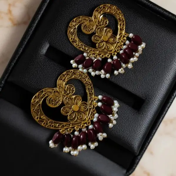 Gold Crescent Moon Earrings