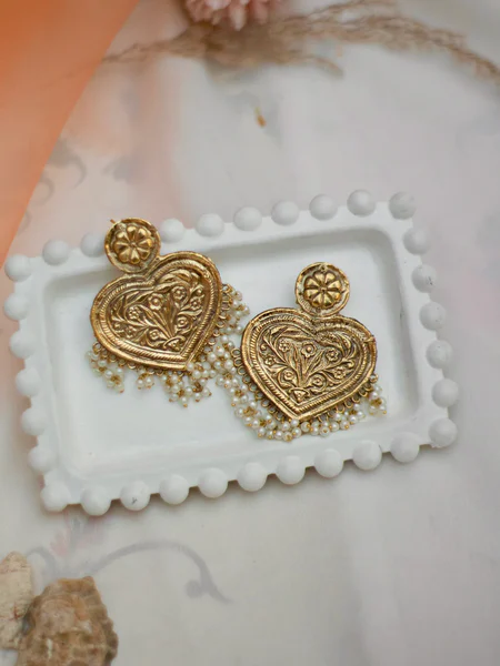 Gold Fine Handcrafted Earrings