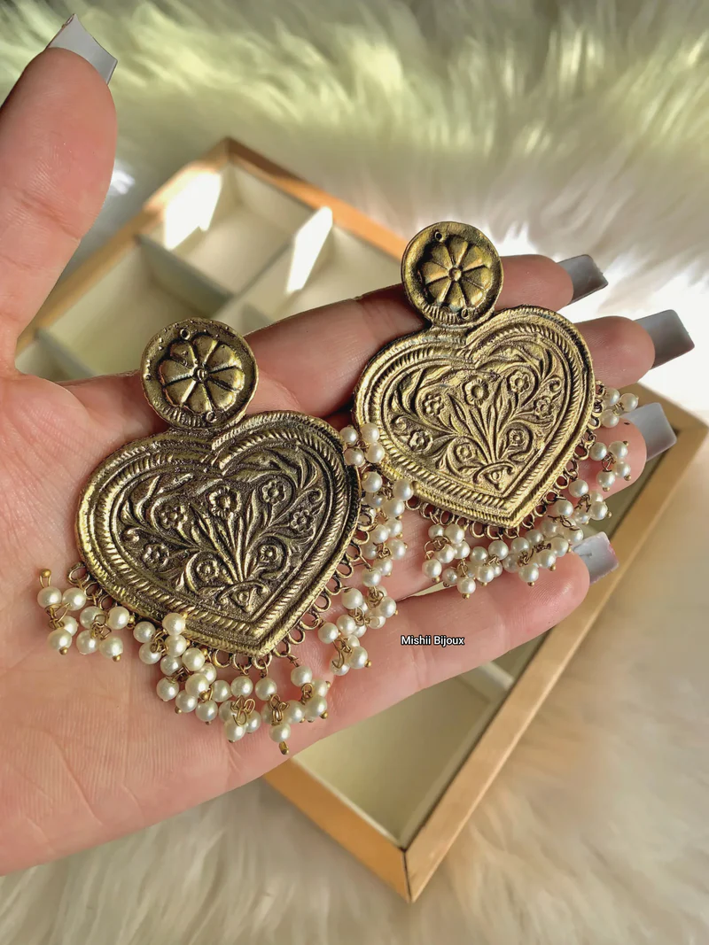 Gold Fine Handcrafted Earrings