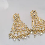 Gold Kundan Earrings