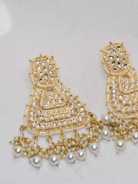 Gold Kundan Earrings
