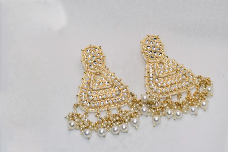Gold Kundan Earrings