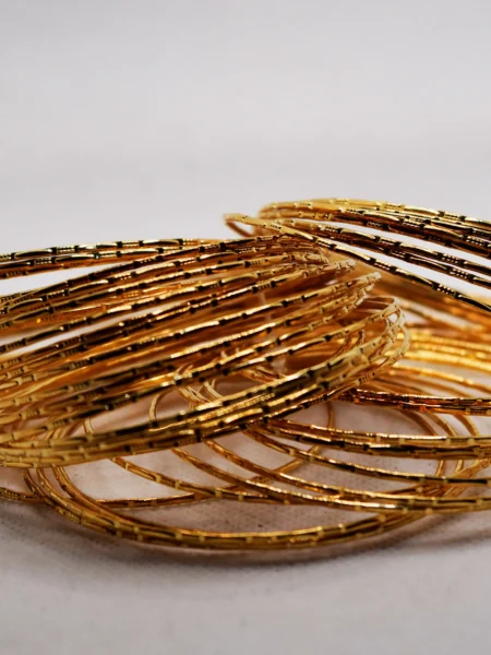Gold Metal Bangles for Women (2)