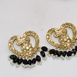 Gold crescent moon earrings