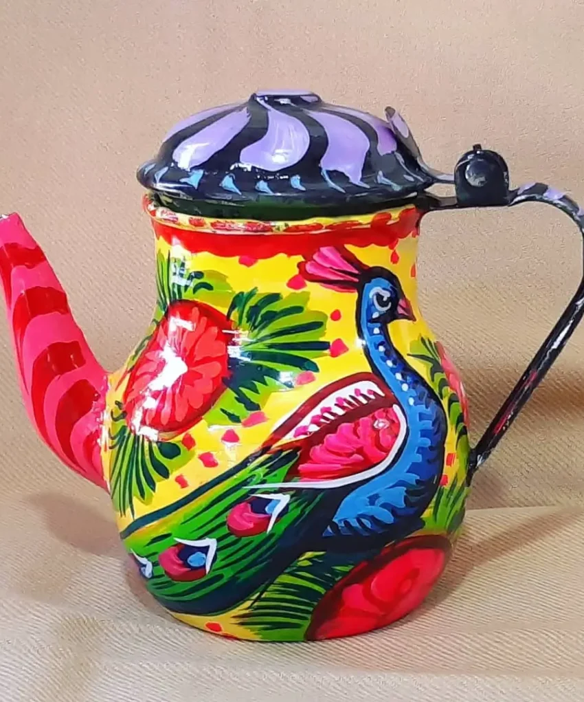 Hand Painted Chainak - Truck Art kettle