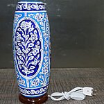 Hand Painted Lamps - Blue Pottery motif 2