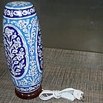Hand Painted Lamps - Blue Pottery motif 2
