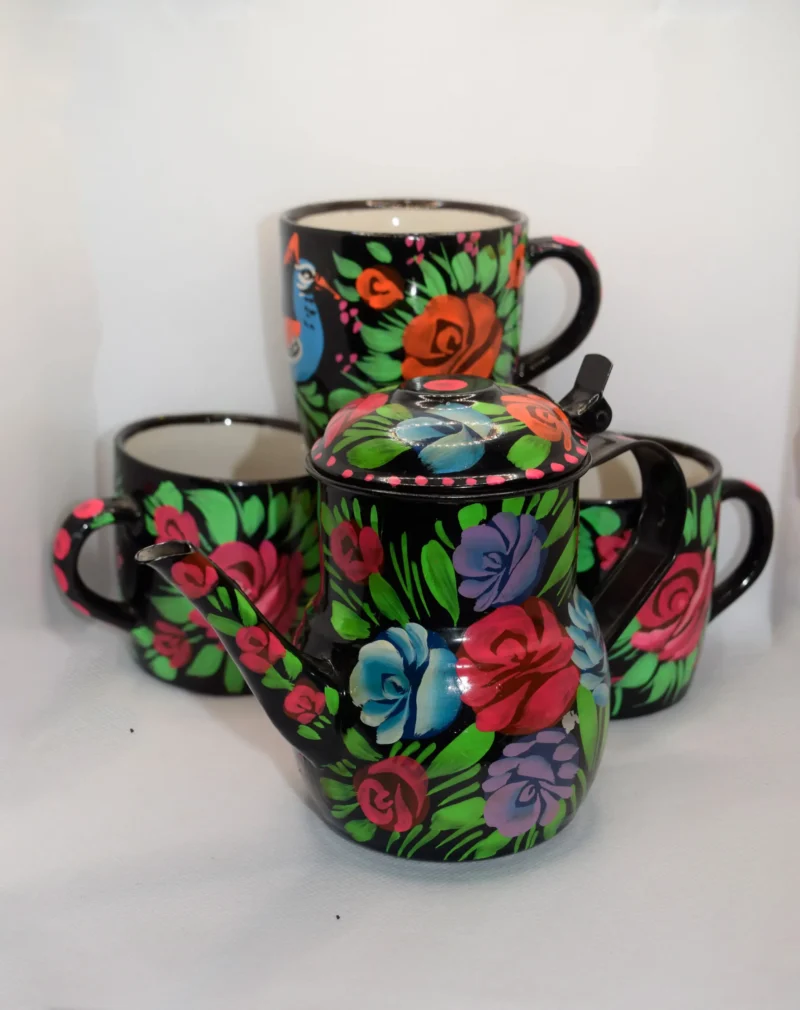 Hand painted Kettle Set (8)