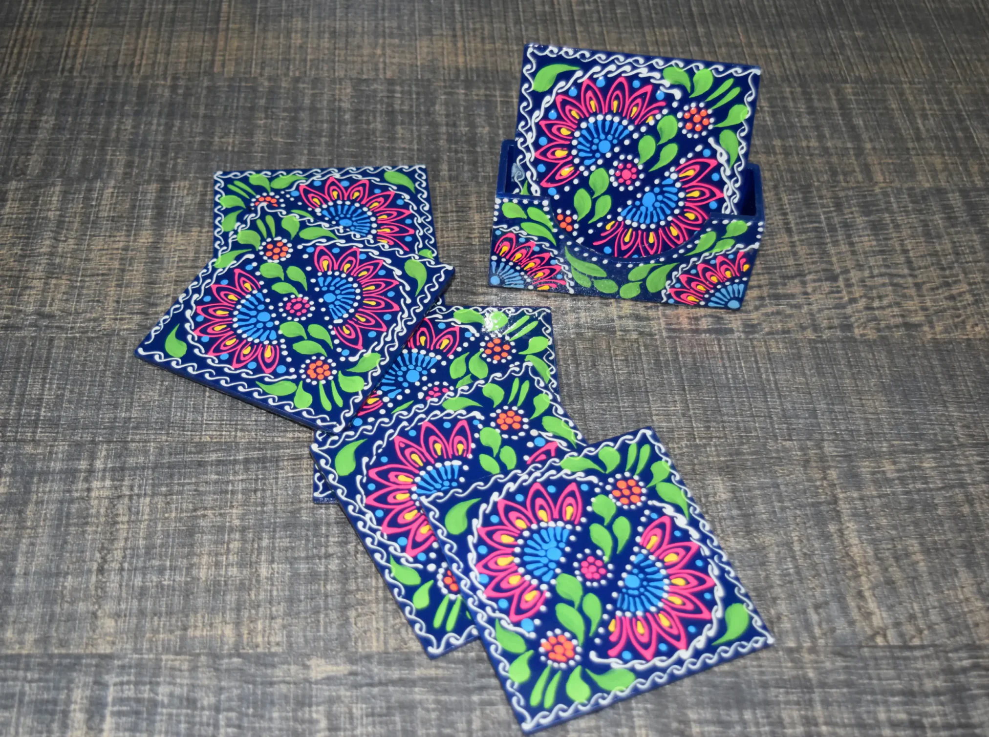 Square Handmade Tea Coaster - Nigar Craft