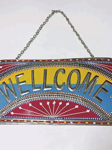 Handmade Welcome Name Plate