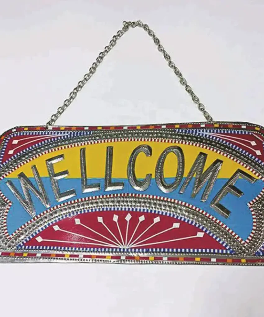 Handmade Welcome Name Plate