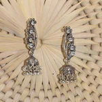 Oxidized Earrings Small