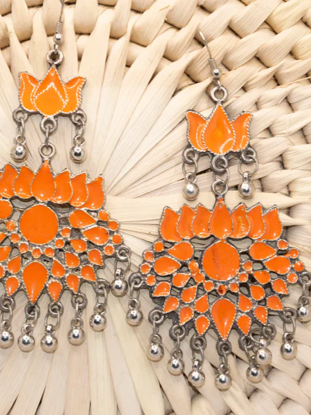 Long Oxidised Jewellery Earrings (2)