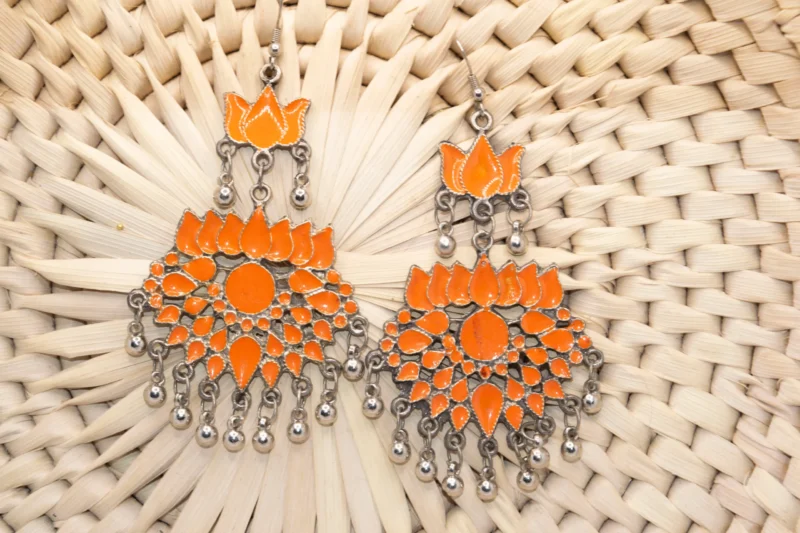 Long Oxidised Jewellery Earrings (2)