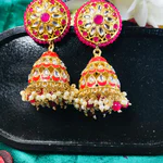 Lovely Jhumka Pearl Kundan Earrings