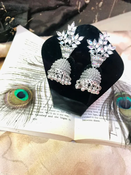 Meticulous Handmade Oxidized Earrings Design (1)