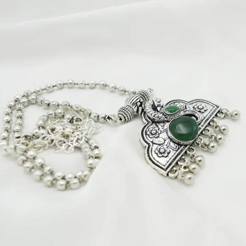 Oxidised German Silver Necklace Designs