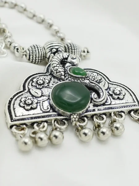 Oxidised German Silver Necklace Designs