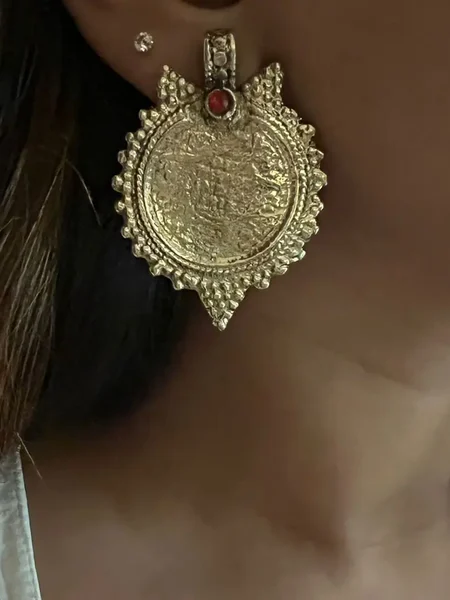 Oxidised Afghani Earrings