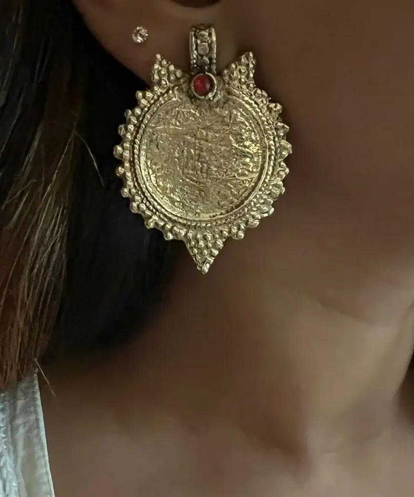 Oxidised Afghani Earrings