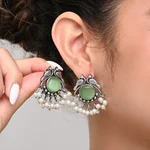 Oxidised Earrings Studs