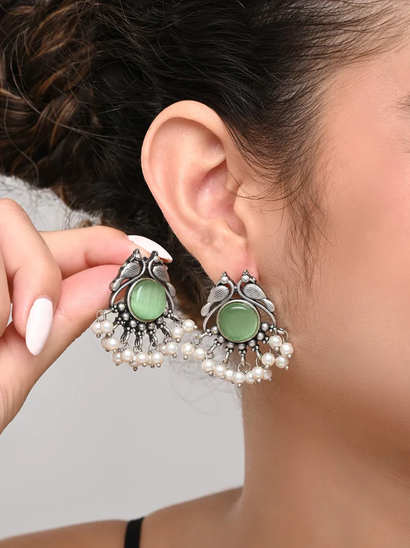 Oxidised Earrings Studs