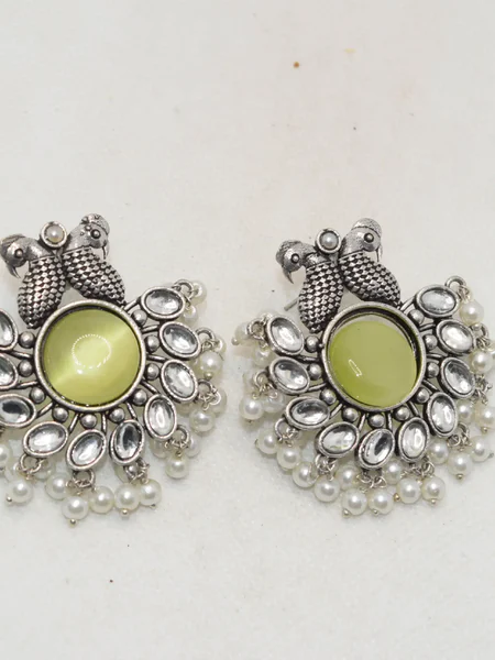 Oxidised Earrings Studs