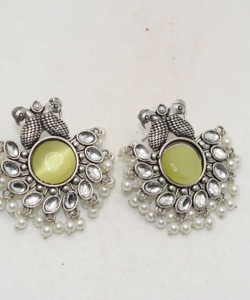 Oxidised Earrings Studs